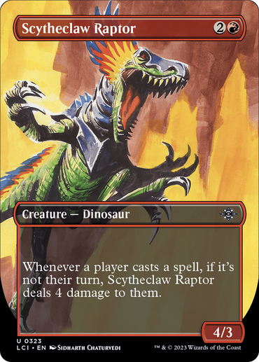 Scytheclaw Raptor (Borderless) [The Lost Caverns of Ixalan]