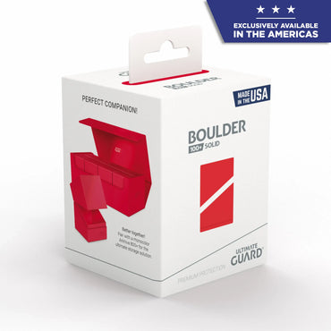 ULTIMATE GUARD: BOULDER DECK 100+ Solid (Red)