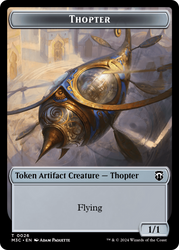 Aetherborn // Thopter Double-Sided Token [Modern Horizons 3 Commander Tokens]